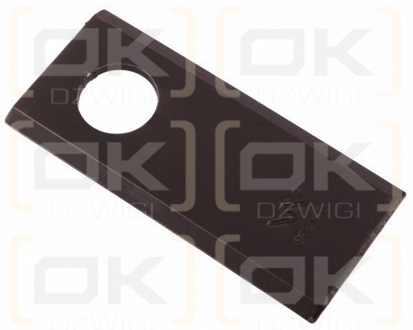 Nóż. nożyk kosiarka 90X40X3mm otwór 19 zastosowanie 06561543 MT 52 Deutz-Fahr WARYŃSKI ( sprzedawane po 25 )