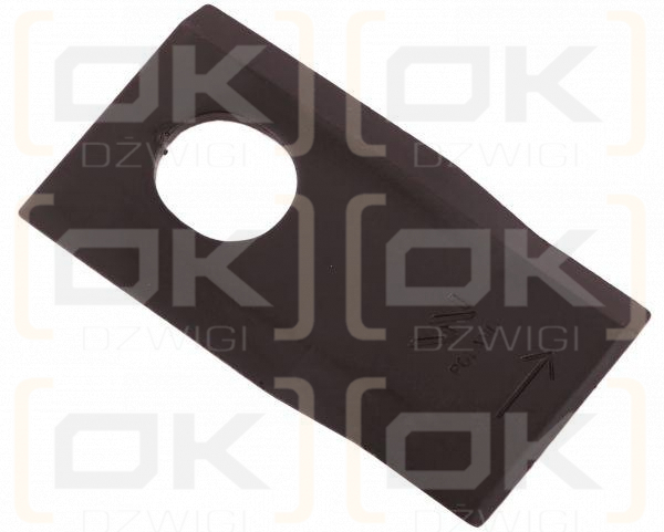 Nóż. nożyk kosiarka lewy 92x48x4mm otwór 20x24 zastosowanie 13800021 JF-Stoll WARYŃSKI ( sprzedawane po 25 )