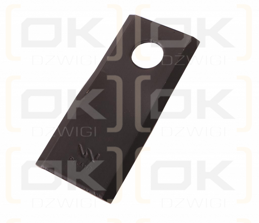 Nóż. nożyk kosiarka lewy 94X40X3mm otwór 16 zastosowanie RF 94 Famarol WARYŃSKI ( sprzedawane po 25 )