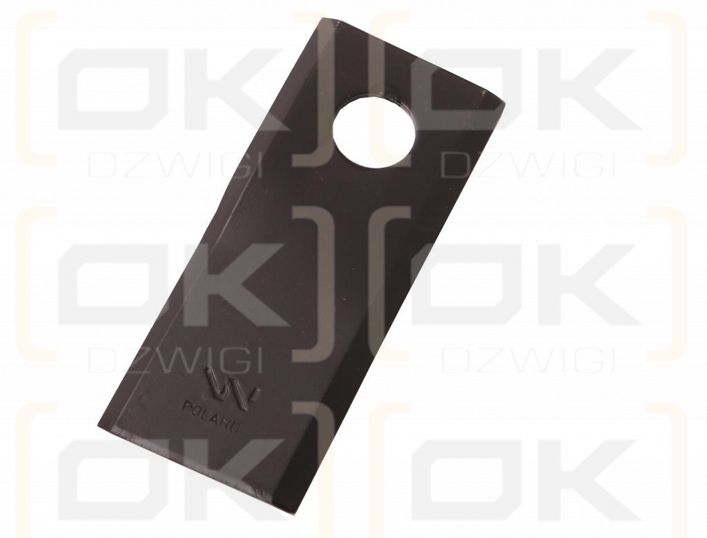 Nóż. nożyk kosiarka prawy 94X40X3mm otwór 16 zastosowanie RF 94 Famarol WARYŃSKI ( sprzedawane po 25 )