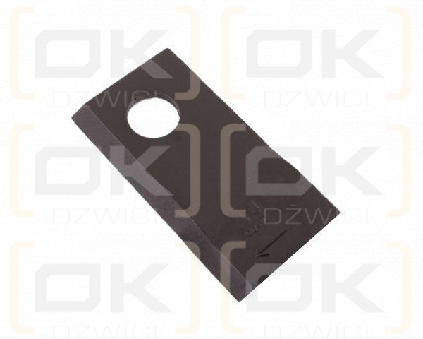 Nóż. nożyk kosiarka prawy 94x50x4mm otwór 19 zastosowanie 58031192 BCS WARYŃSKI ( sprzedawane po 25 )