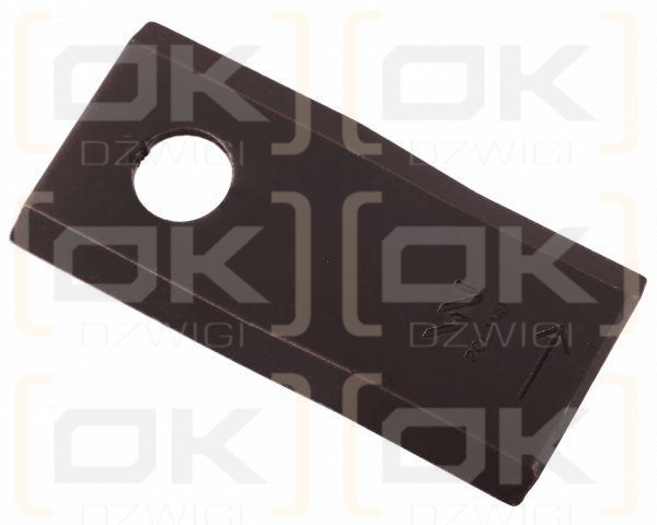 Nóż. nożyk kosiarka lewy 95x46x3,5mm otwór 16.25 zastosowanie 56151210 Kuhn WARYŃSKI ( sprzedawane po 25 )