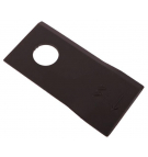 Nóż. nożyk kosiarka prawy 96x48x3mm otwór 19 zastosowanie 434980 Pottinger WARYŃSKI ( sprzedawane po 25 )