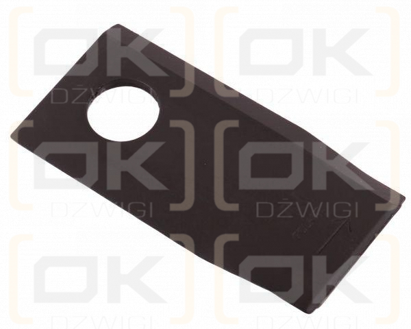 Nóż. nożyk kosiarka lewy 96x48x4mm otwór 19 zastosowanie 16503465 Deutz-Fahr WARYŃSKI ( sprzedawane po 25 )