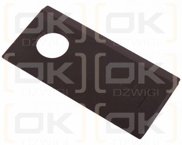Nóż. nożyk kosiarka lewy 96X48x4mm otwór 19 zastosowanie 16503658 Deutz-Fahr WARYŃSKI ( sprzedawane po 25 )