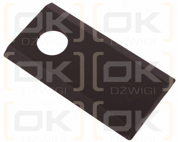 Nóż. nożyk kosiarka 96X50X4mm otwór 19 zastosowanie 434994 Pottinger WARYŃSKI ( sprzedawane po 25 )