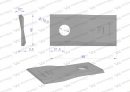 Nóż. nożyk kosiarka lewy 98X46X3.5mm otwór 16.5 zastosowanie 40490006 Morra WARYŃSKI ( sprzedawane po 25 )