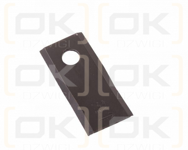 Nóż. nożyk kosiarka lewy 98X46X3.5mm otwór 16.5 zastosowanie 40490006 Morra WARYŃSKI ( sprzedawane po 25 )