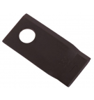 Nóż. nożyk kosiarka lewy 98x48x4mm otwór 19 zastosowanie 121712 Fella WARYŃSKI ( sprzedawane po 25 )