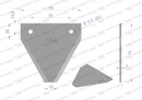 Nóż żniwny 74x76x2mm otwór 5.5 zastosowanie G75 Forschnit Snopowiazałka Warta WC-5 WARYŃSKI ( sprzedawane po 25 )