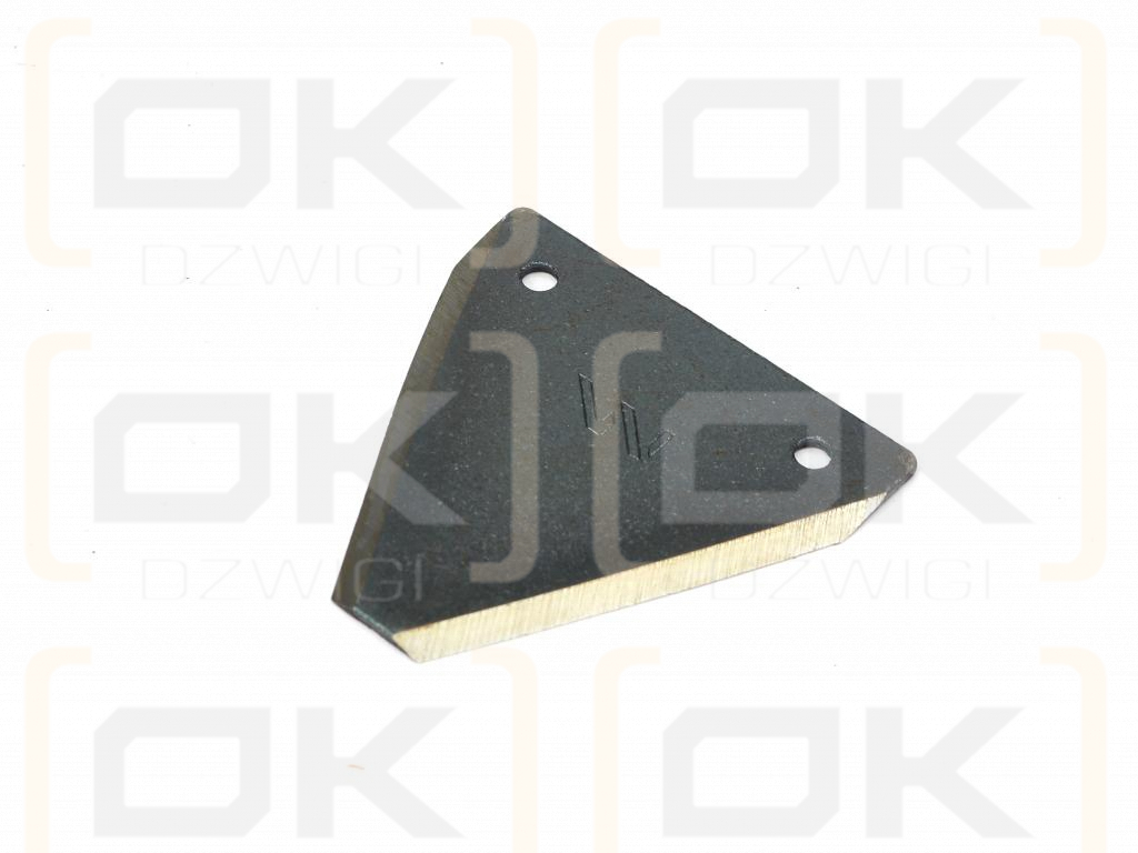 Nóż żniwny 74x76x2mm otwór 5.5 zastosowanie G75 Forschnit Snopowiazałka Warta WC-5 WARYŃSKI ( sprzedawane po 25 )