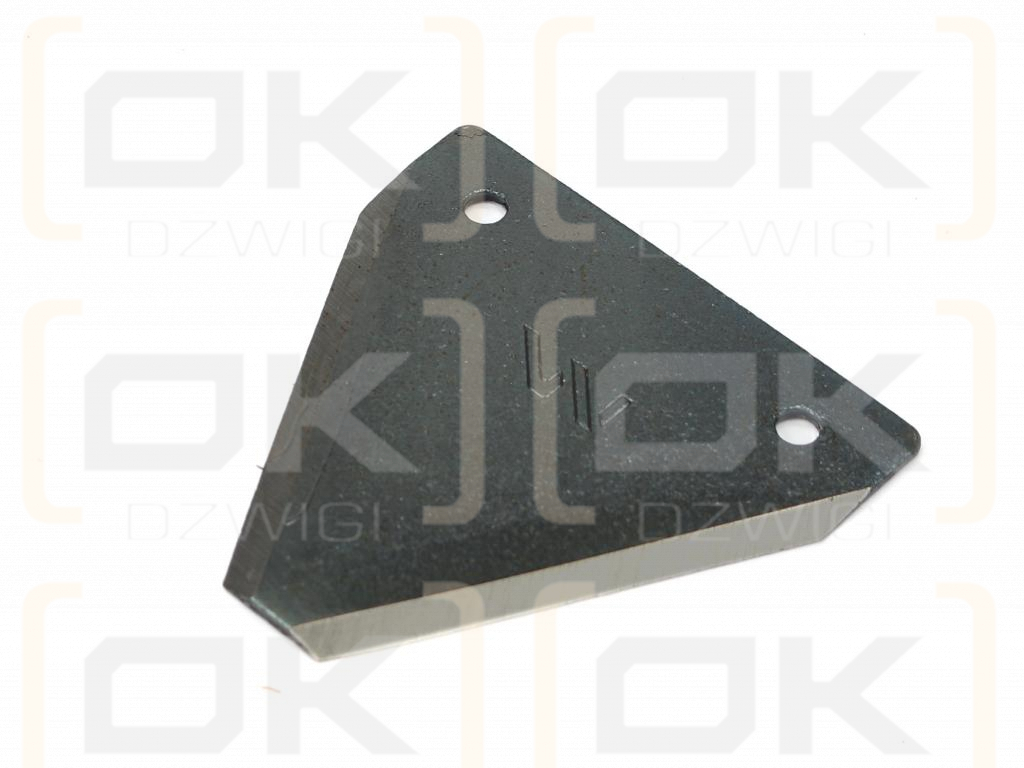 Nóż żniwny 75x76x2mm otwór 5.5 zastosowanie A10/2 FORTSCHRITT WARYŃSKI ( sprzedawane po 25 )
