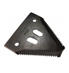 Nóż żniwny ostrza ząbkowane na wierzchu zastosowanie 420100045 System Schumacher John Deere Deutz Fahr WARYŃSKI ( sprzedawane po 25 )