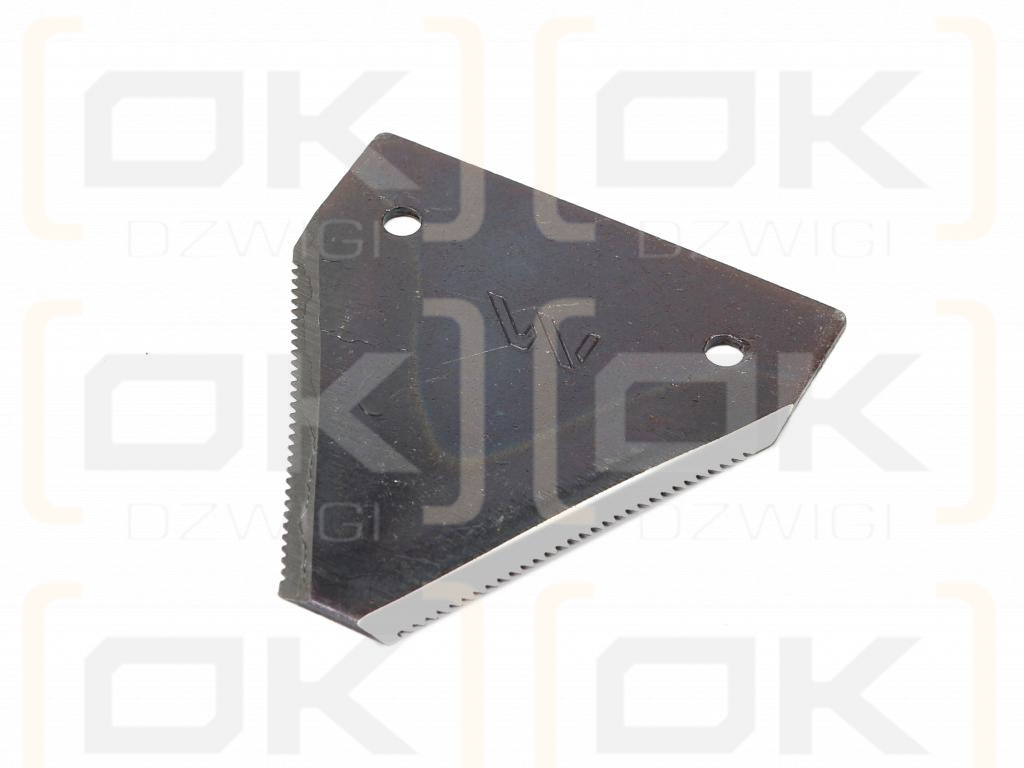 Nóż żniwny 80x76x2mm otwór 5.5 zastosowanie S80/2 Osa WARYŃSKI ( sprzedawane po 25 )