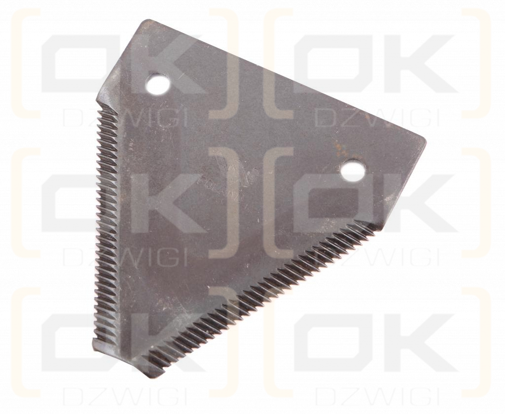 Nóż żniwny 80x76x2mm otwór 5.5 zastosowanie 614670.0 Claas WARYŃSKI ( sprzedawane po 25 )