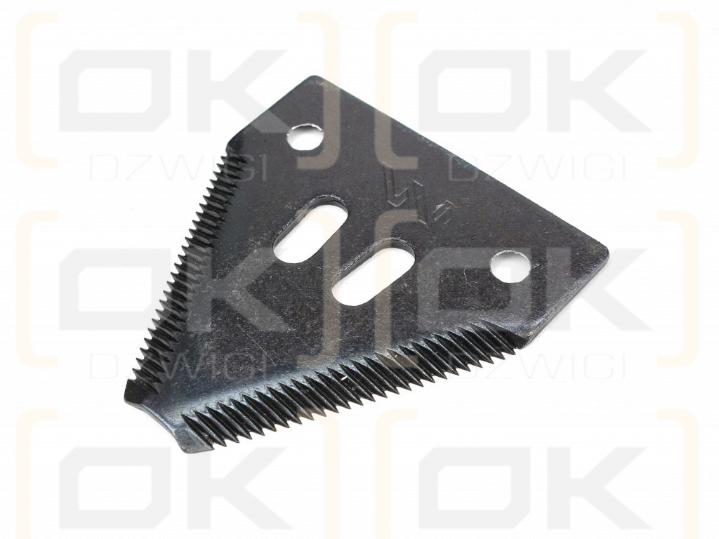 Nóż żniwny 80x76x2.7mm otwór 7 zastosowanie 3BF0010AB1 Olimag WARYŃSKI ( sprzedawane po 25 )