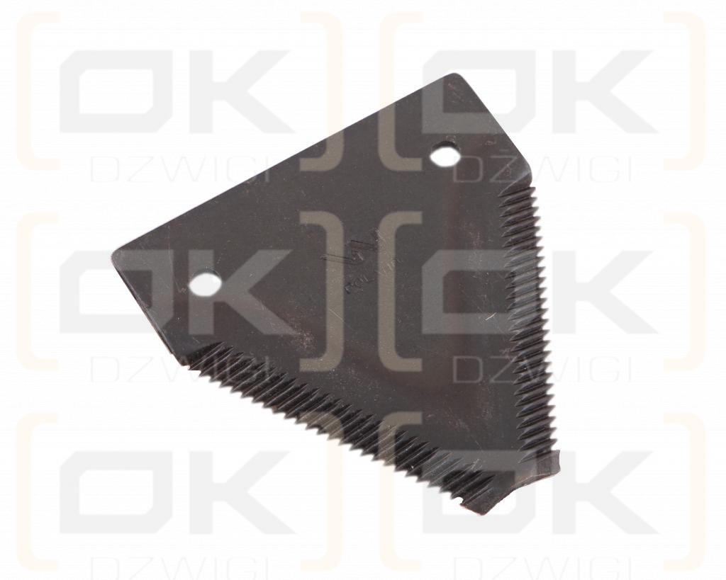 Nóż żniwny 80x76x2.7mm otwór 5.5 zastosowanie 614670.1 Claas WARYŃSKI ( sprzedawane po 25 )