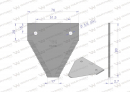 Nóż żniwny 80x76x2.7mm otwór 5.5 zastosowanie 614670.1 Claas WARYŃSKI ( sprzedawane po 25 )