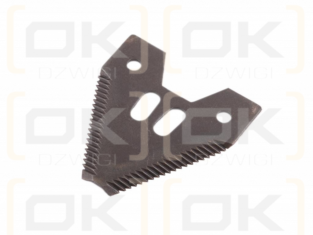 Nóż żniwny 80x76x2.8mm otwór 6.5 zastosowanie Z52672 Schumacher WARYŃSKI ( sprzedawane po 25 )