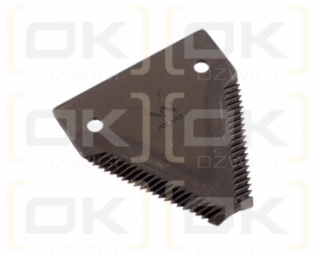 Nóż żniwny 80x76x2.8mm otwór 6.3 zastosowanie 87728905 Case-IH New Holland WARYŃSKI ( sprzedawane po 25 )