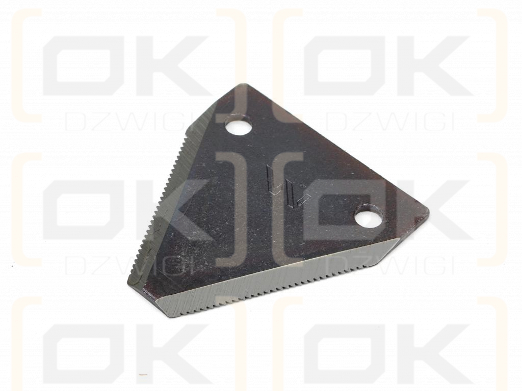 Nóż żniwny 80x76x3mm otwór 8.5 zastosowanie DIN11300. 316805. Schumacher WARYŃSKI ( sprzedawane po 25 )
