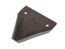 Nóż żniwny 82x76x2mm otwór 5.6 zastosowanie N336G Mörtl WARYŃSKI ( sprzedawane po 25 )