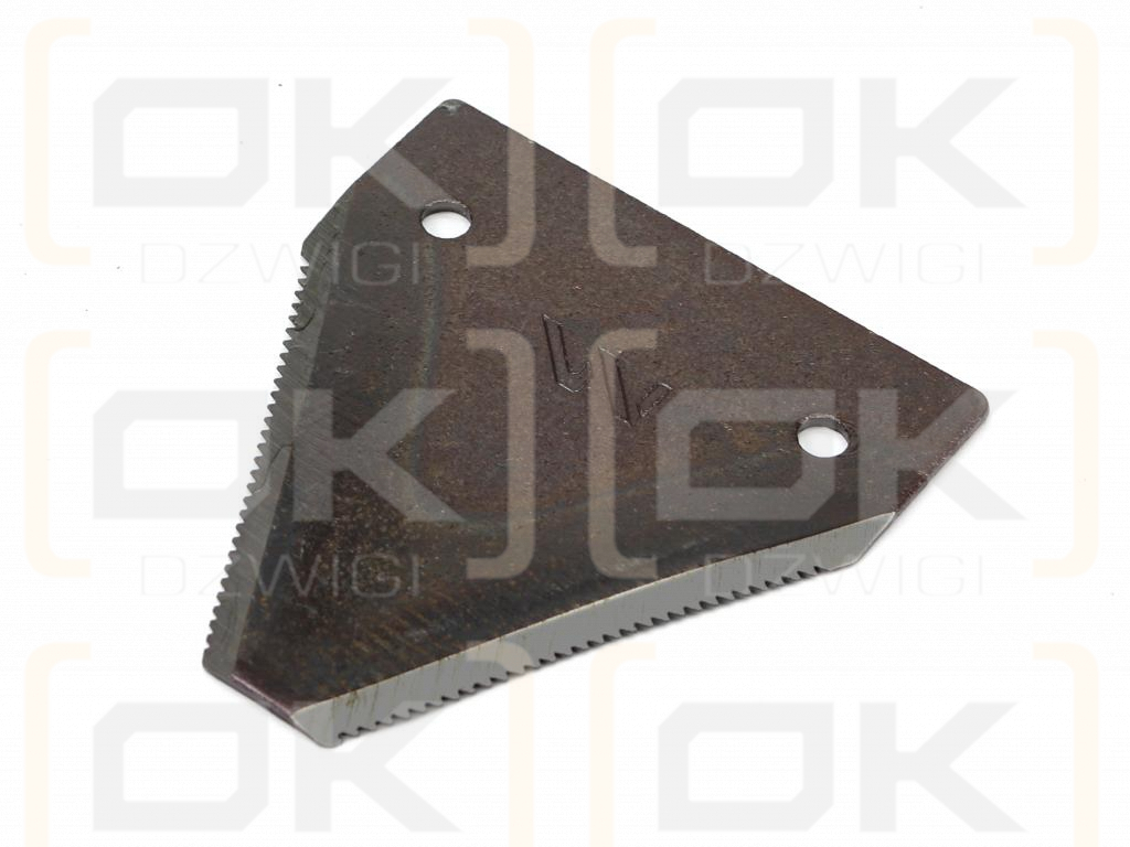 Nóż żniwny 82x76x2mm otwór 5.6 zastosowanie N336G Mörtl WARYŃSKI ( sprzedawane po 25 )