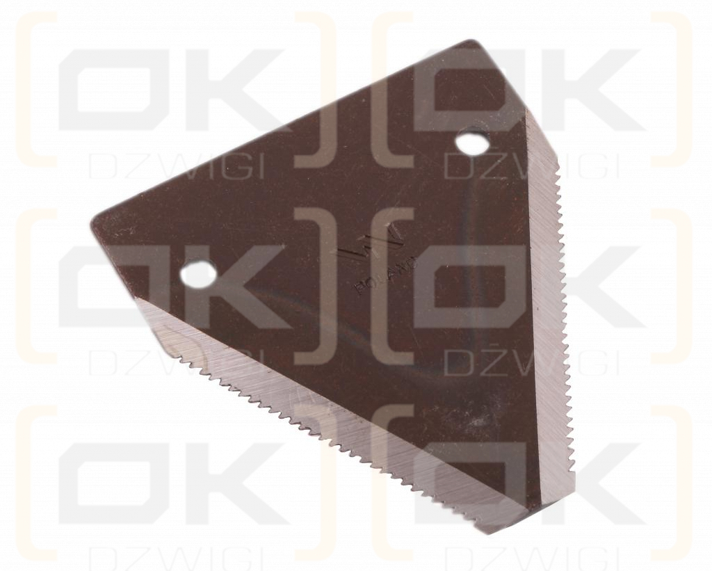 Nóż żniwny 82x76x2.8mm otwór 5.5 zastosowanie S82 New Holland WARYŃSKI ( sprzedawane po 25 )