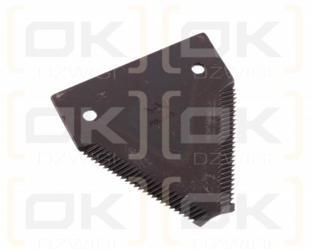 Nóż żniwny 82x76x2.8mm otwór 5.5 zastosowanie D44100000N Case-IH Massey Ferguson WARYŃSKI ( sprzedawane po 25 )