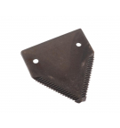 Nóż żniwny 83x76x2.7mm otwór 5.5 zastosowanie 80309197 New Holland WARYŃSKI ( sprzedawane po 25 )