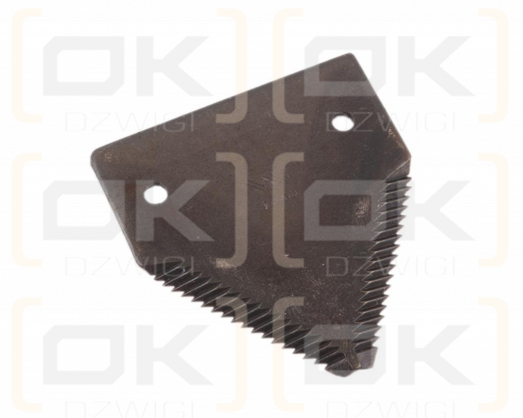 Nóż żniwny 83x76x2.7mm otwór 5.5 zastosowanie 80309197 New Holland WARYŃSKI ( sprzedawane po 25 )