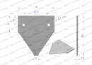 Nóż żniwny 83x76x2.7mm otwór 5.5 zastosowanie 80309197 New Holland WARYŃSKI ( sprzedawane po 25 )