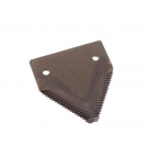 Nóż żniwny 83x76x2.8mm otwór 6.5 zastosowanie P49650 AZ32298 John Deere WARYŃSKI ( sprzedawane po 25 )