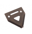 Nóż żniwny 83x76x3mm otwór 6.5 zastosowanie H207929 Schumacher WARYŃSKI ( sprzedawane po 25 )