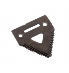 Nóż żniwny 83x76x3mm otwór 6.5 zastosowanie H207930 Schumacher WARYŃSKI ( sprzedawane po 25 )