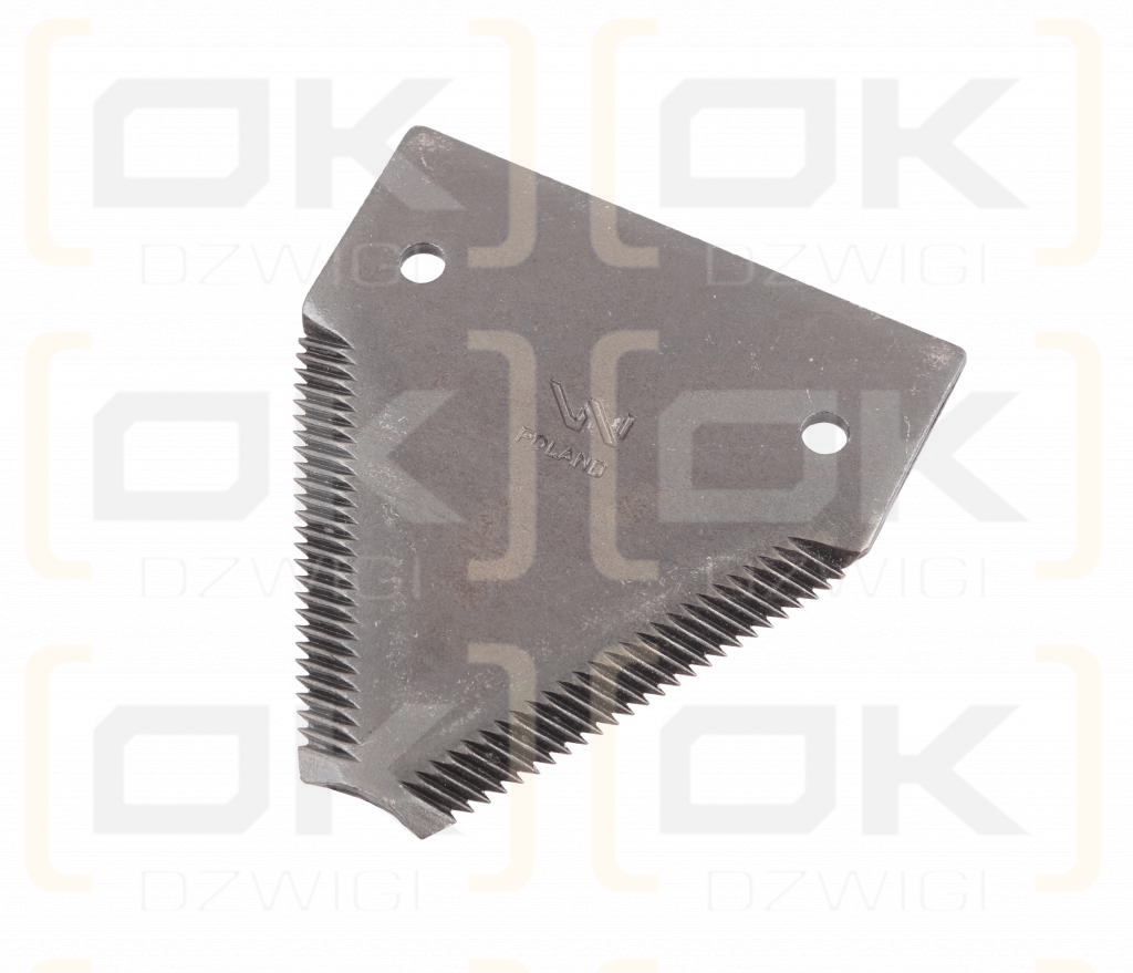 Nóż żniwny 84x76x2.8mm otwór 5.5 zastosowanie K343901 600-RS41826 1664390 MacDon Kilberry WARYŃSKI ( sprzedawane po 25 )