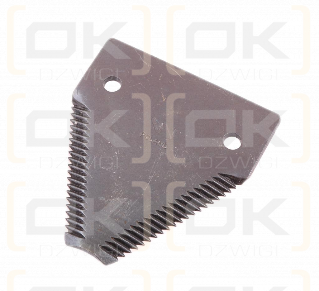 Nóż żniwny 84x76x3mm otwór 6.5 zastosowanie 611203.1 Claas WARYŃSKI ( sprzedawane po 25 )