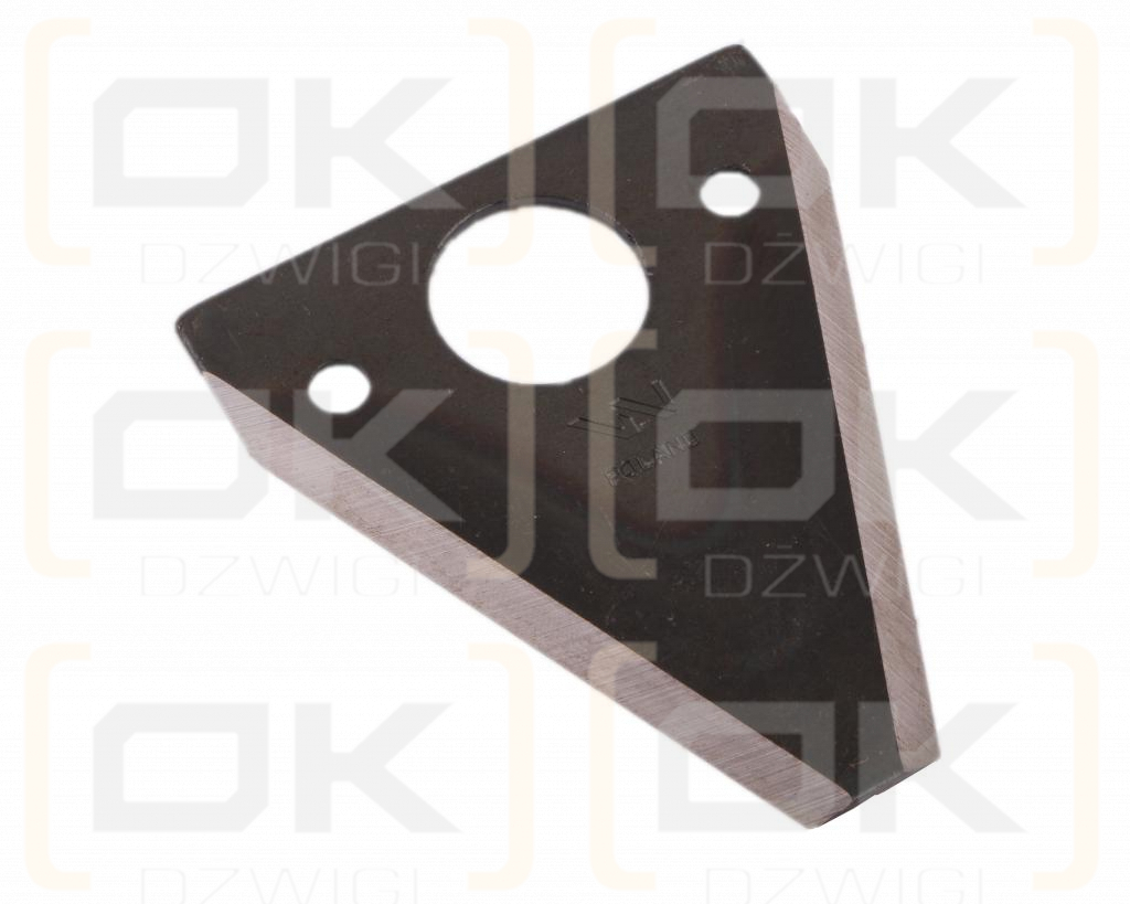 Nóż żniwny 90x76x3mm otwór 6.5 zastosowanie D18 Fortschritt WARYŃSKI ( sprzedawane po 25 )