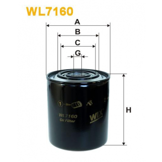 Filtr Oleju WL7160 Wix