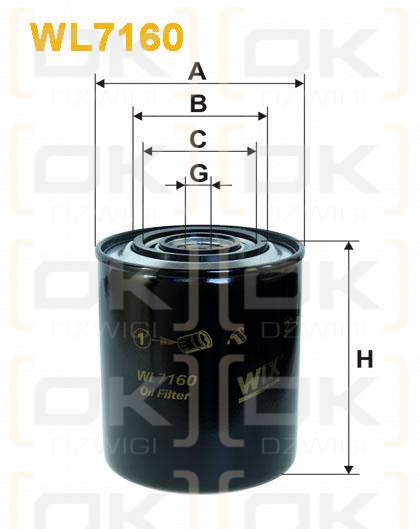 Filtr Oleju WL7160 Wix