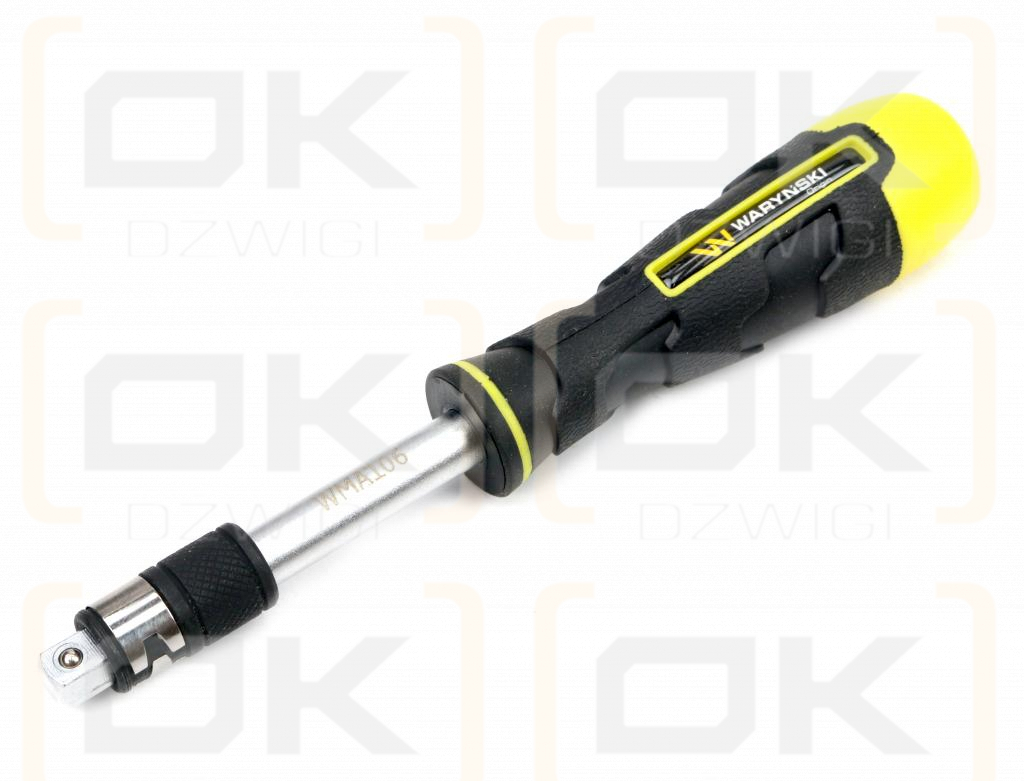 Hand grip for screwdriver bits with a 1/4 Waryński socket tip