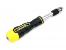 Hand grip for screwdriver bits with a 1/4 Waryński socket tip