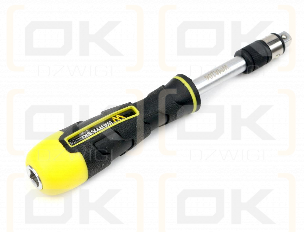 Hand grip for screwdriver bits with a 1/4 Waryński socket tip