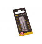 Końcówki wkrętakowe bity T10 50mm Waryński komplet w blistrze dwusztukowym