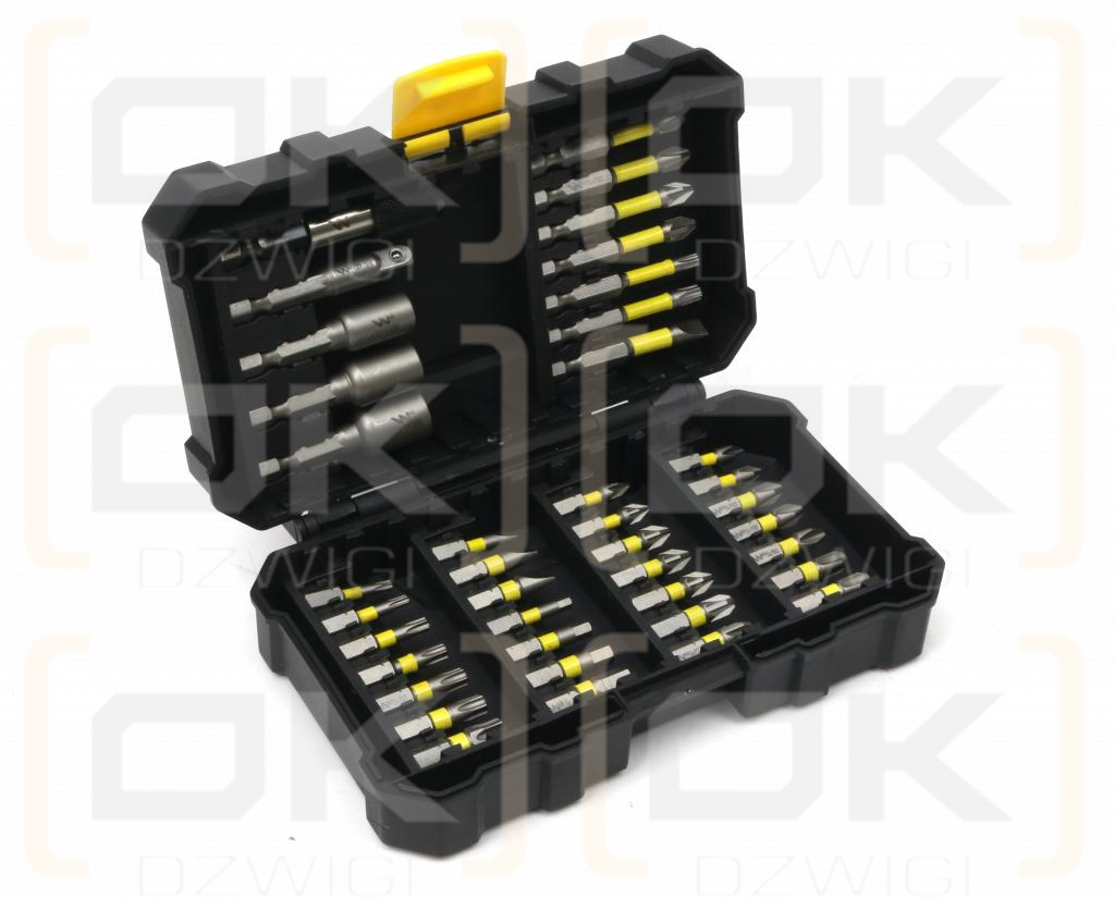 Set of impact tips 40 pcs. Waryński