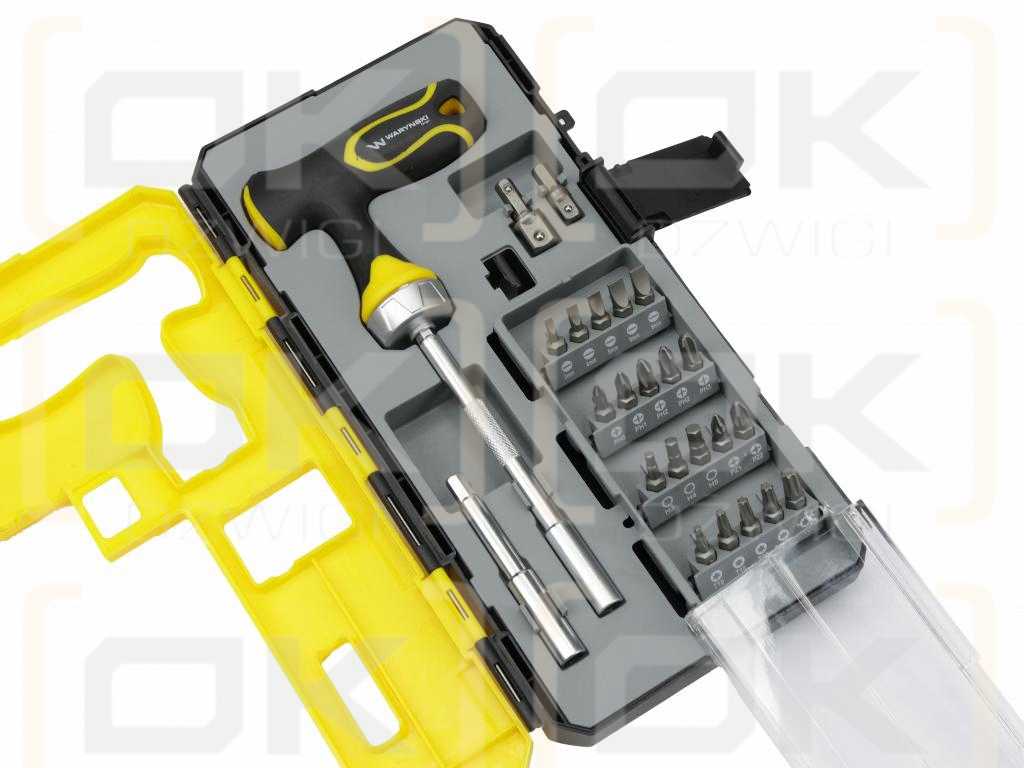 Satz Schlagbits mit T-Griff-Ratsche, Waryński