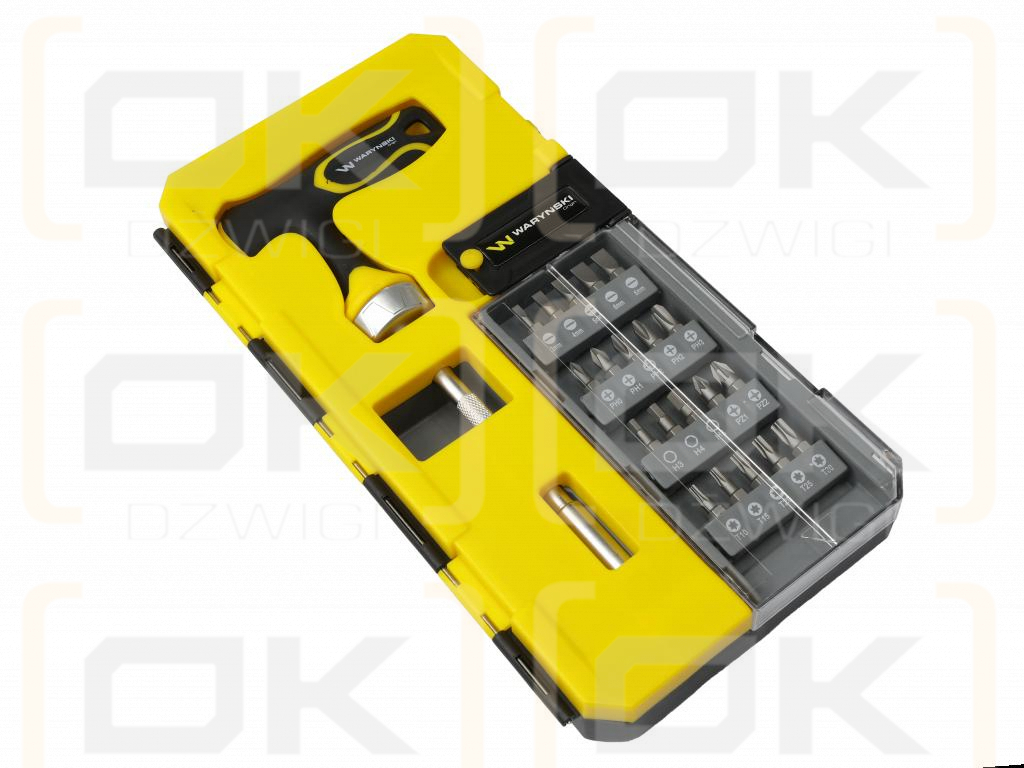 Satz Schlagbits mit T-Griff-Ratsche, Waryński