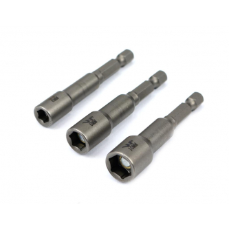 Zestaw nasadek z uchwytem narzedziowym 6. 8. 10 mm długość 65 mm Waryński