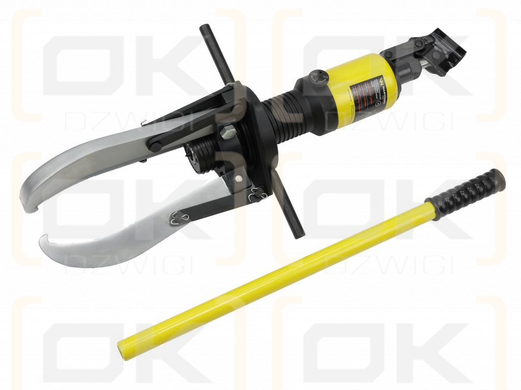 Extractor de rodamientos hidráulico de 10 toneladas con válvulas de seguridad y anillo de bloqueo, Waryński
