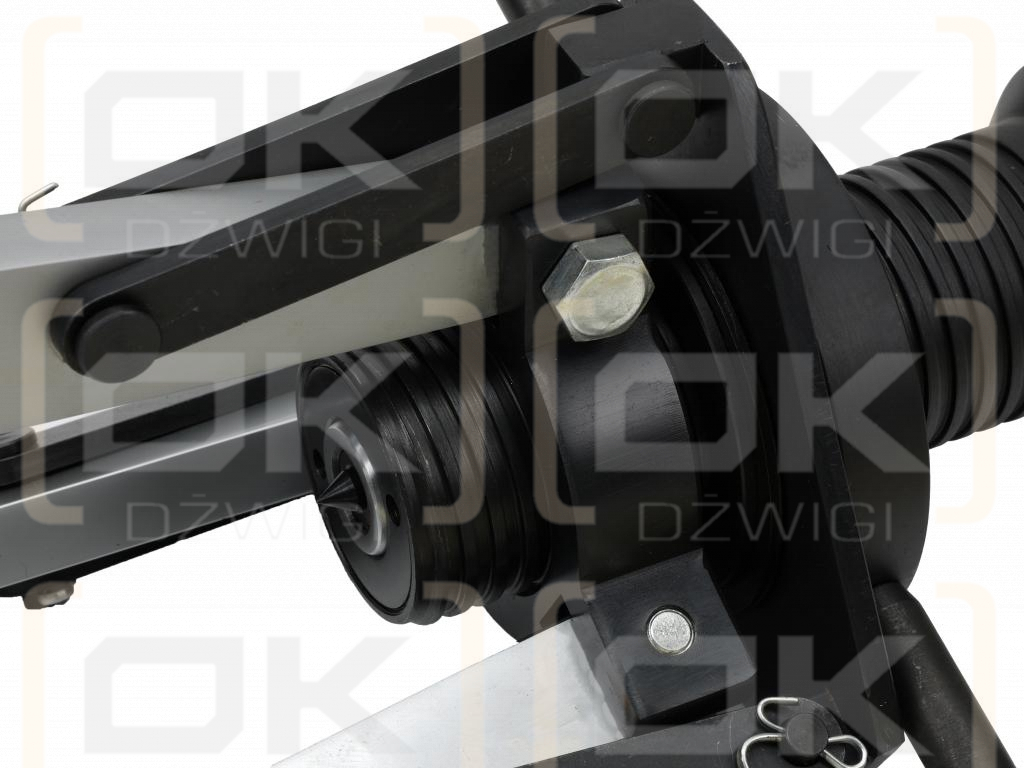 Extractor de rodamientos hidráulico de 10 toneladas con válvulas de seguridad y anillo de bloqueo, Waryński